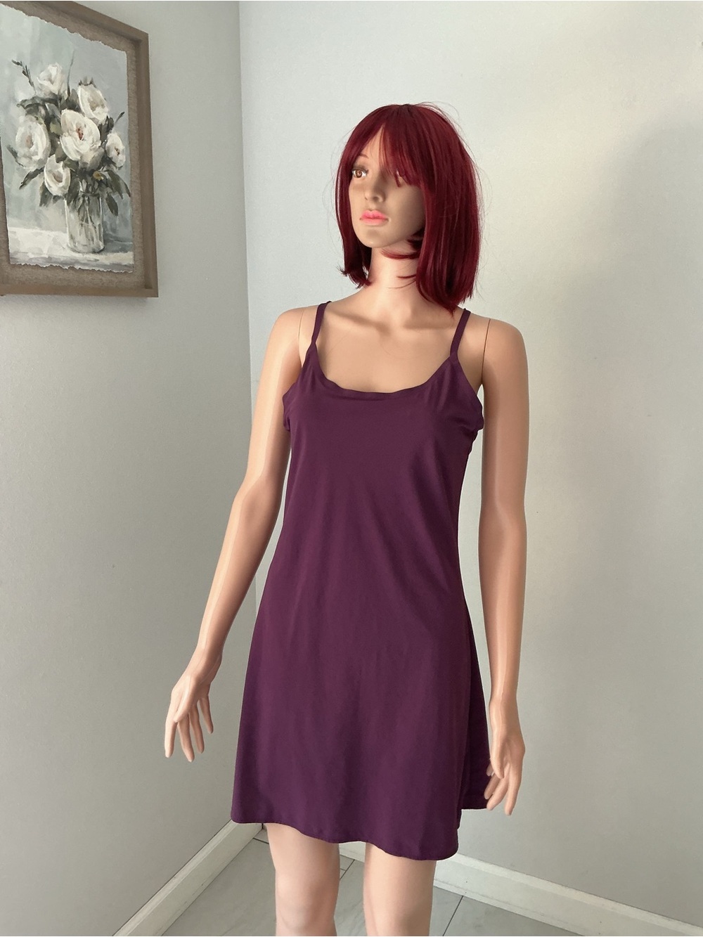 Outdoor Voices Plum Slip Chemise